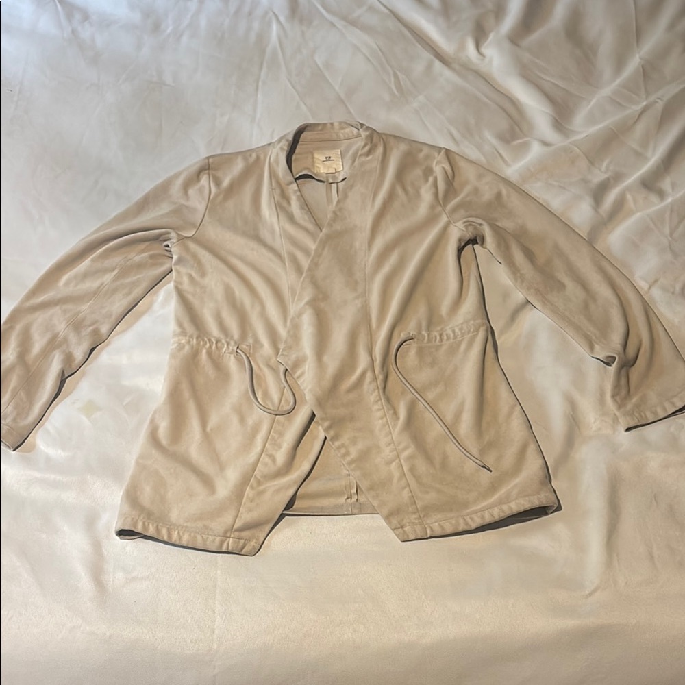 Thread & Supply Beige Wrap Blazer